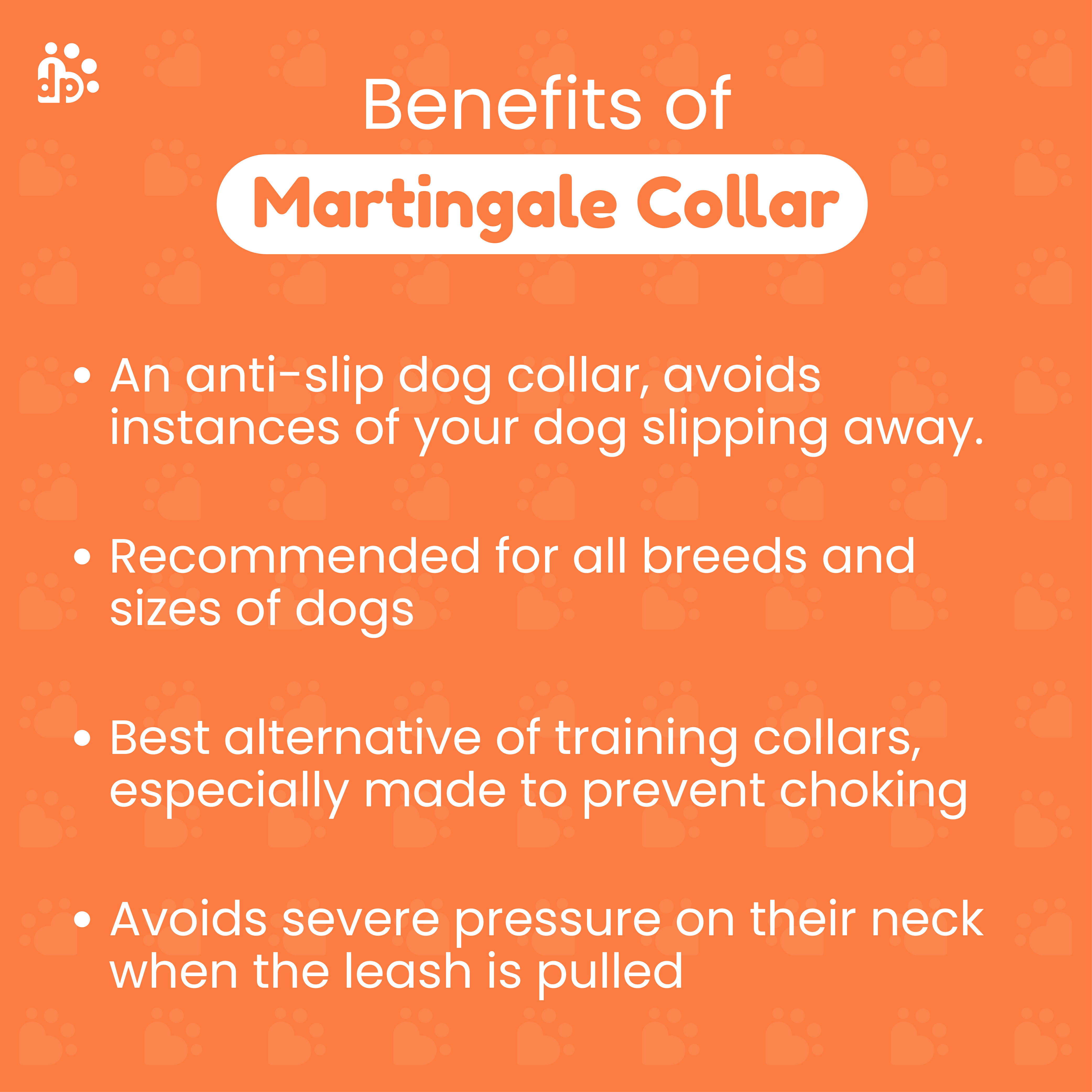 Dear Pet Classic Martingale Blue Dog Collar - Customisable
