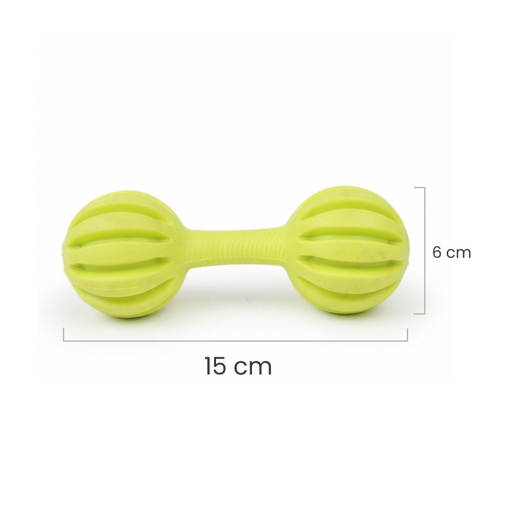 Dear Pet Dumbbell with Horizontal Stripes Dog Toy