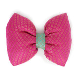 Dear Pet Brocade Bow in Pink