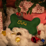 Dear Pet Something Christmasy Pillow in Green - Customisable
