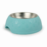 Dear Pet Wide Dog Bowl with Paw Pattern