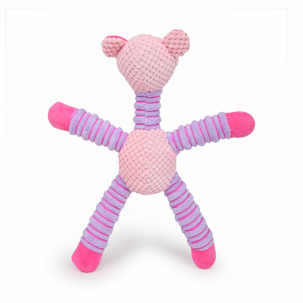 Dear Pet Long Full-Body Dog Toy with Squeaker