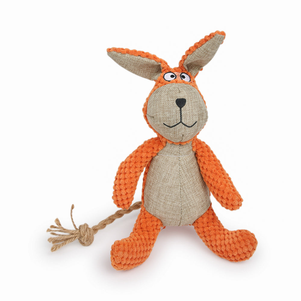 Dear Pet Rabbit Dog Toy with Squeaker