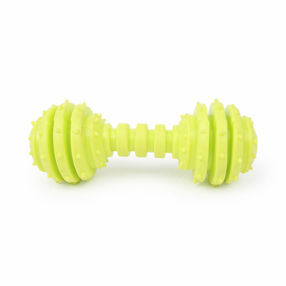 Dear Pet Dumbbell with Vertical Stripes Dog Toy