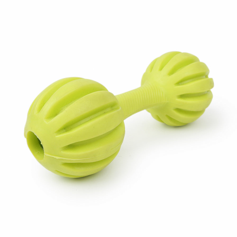 Dear Pet Dumbbell with Horizontal Stripes Dog Toy