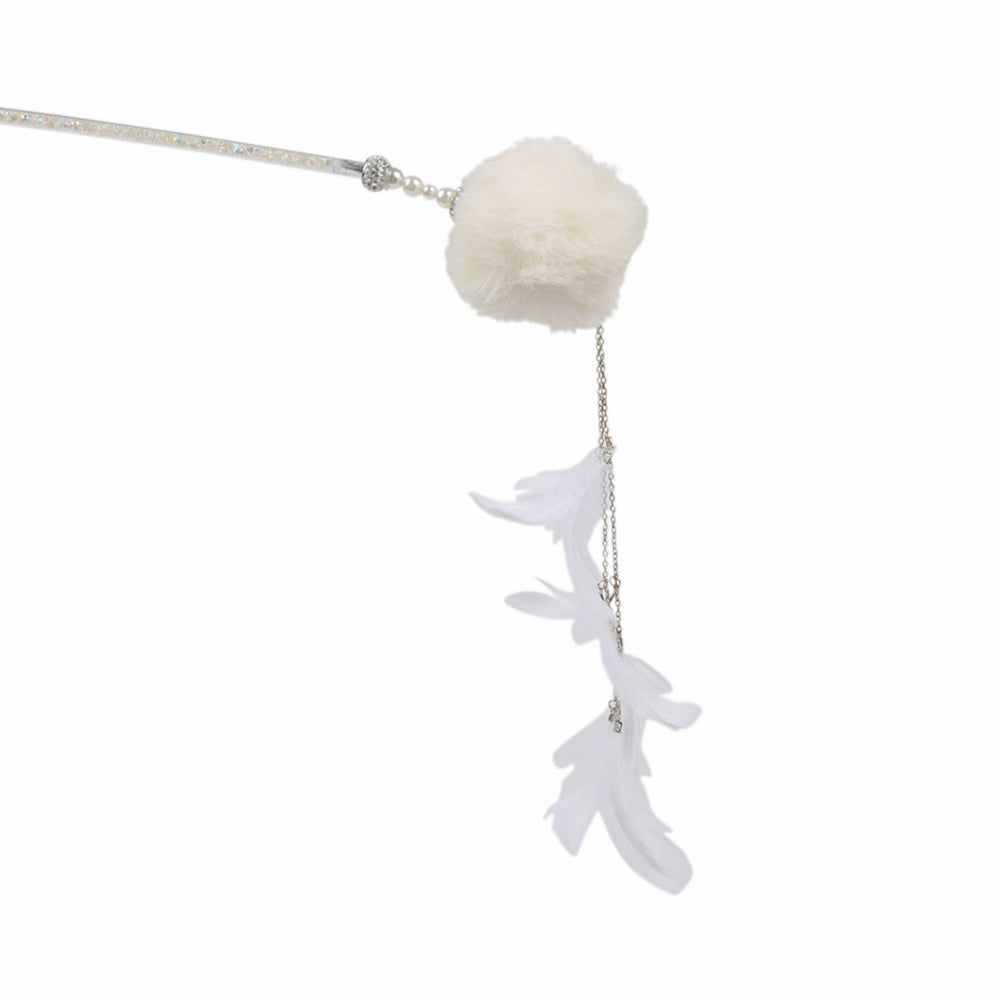 Dear Pet Teaser Wand with Feathers Cat Toy