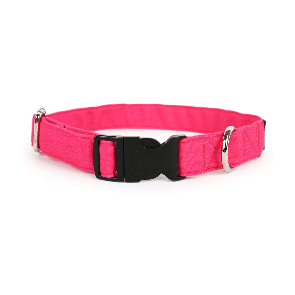 Dear Pet Classic Pink Dog Collar - Customisable
