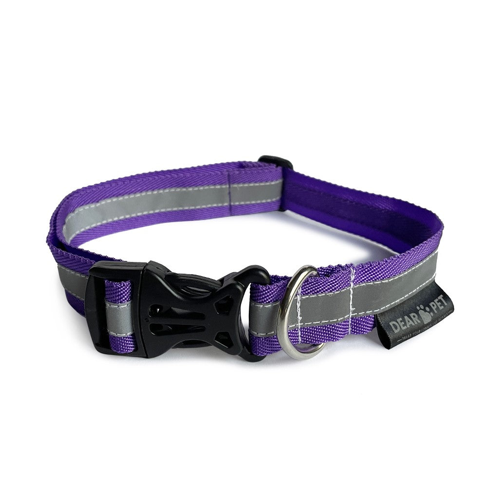 Dear Pet Reflective Collar for Dogs - Purple