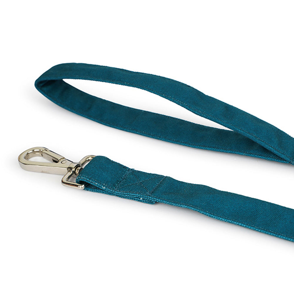 Dear Pet Classic Teal Blue Dog Leash- Customisable