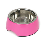 Dear Pet Curve Cut Dog Bowl in Pink