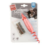 GiGwi Roll-tailed Mouse with Changeable Catnip Bag Cat Toy
