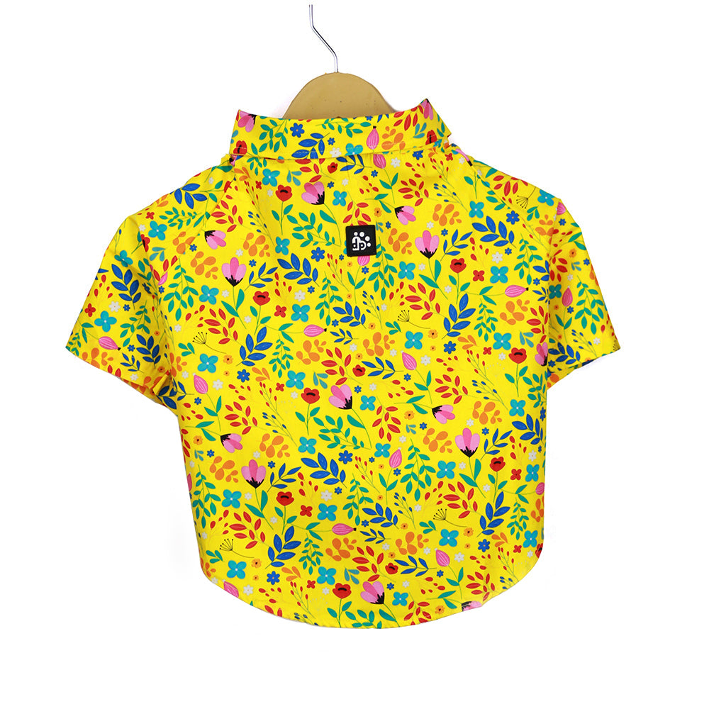 Dear Pet Blooming Yellow Dog Shirt