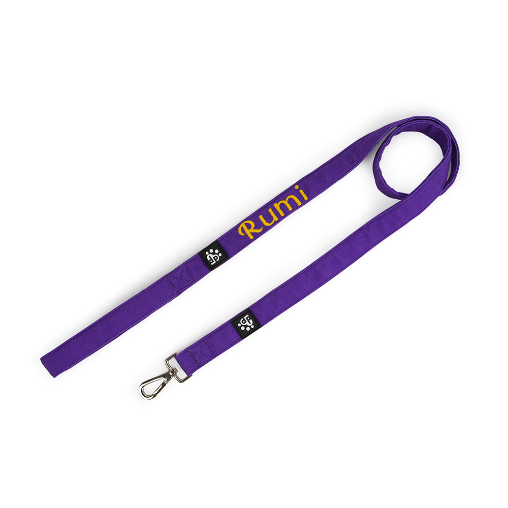 Dear Pet Classic Purple Dog Leash - Customisable